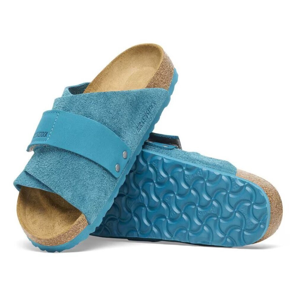 Birkenstock Kyoto Sandal in Deep Turquoise size 37 NWT